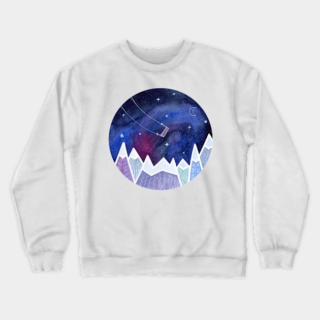 Playing in the Universe Crewneck Sweatshirt by Sandraartist